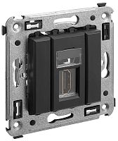 Розетка HDMI без рамки DKC Avanti 1-м. черный матовый картинка